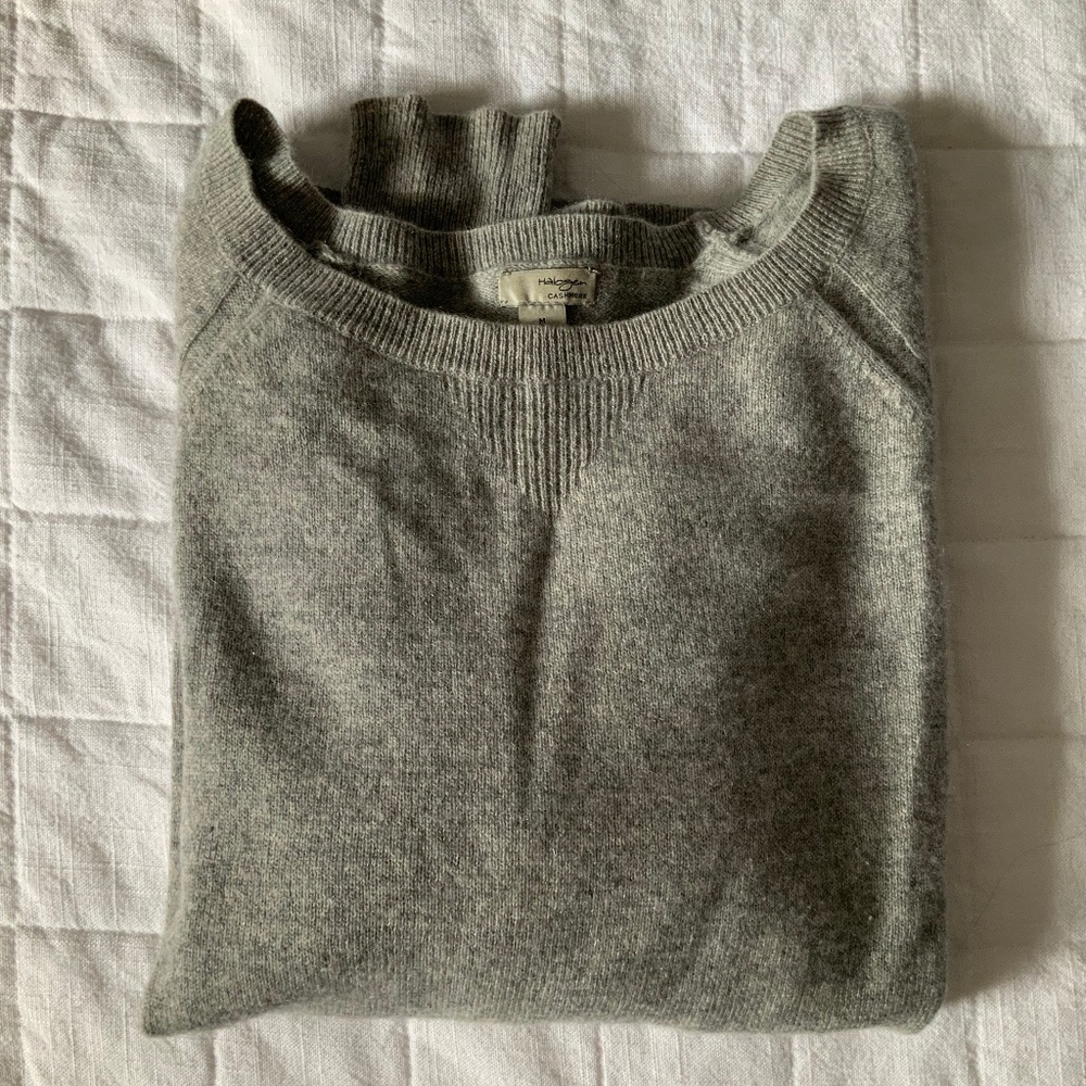 Grey cashmere sweater